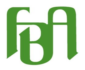Sie sehen das Logo der Familienbildungsarbeit in Asperg - FBA in grünen Buchstaben